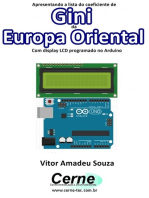 Apresentando A Lista Do Coeficiente De Gini Da Europa Oriental Com Display Lcd Programado No Arduino