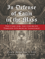 In Defense of Latin in the Mass: The Case for the Church's Timeless Liturgical Language