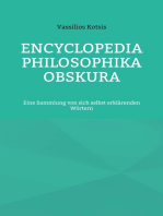 Encyclopedia Philosophika Obskura: Eine Sammlung von sich selbst erklärenden Wörtern