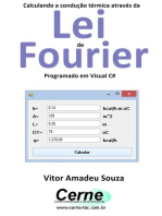 Calculando A Condução Térmica Através Da Lei De Fourier Programado Em Visual C#