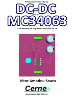 Projeto Conversor Step-up Dc-dc Com O Ci Mc34063 Com Desenho De Esquema E Layout No Kicad