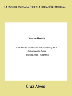 La Escucha Psicoanalítica Y La Educación Emocional