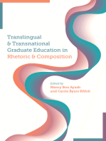 Translingual and Transnational Graduate Education in Rhetoric and Composition