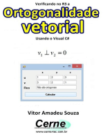 Verificando No R3 A Ortogonalidade Vetorial Usando O Visual C#