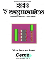 Projeto Com Porta Lógica 4511 Bcd Para 7 Segmentos Com Desenho De Esquema E Layout No Kicad