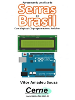 Apresentando Uma Lista De Serras Do Brasil Com Display Lcd Programado No Arduino