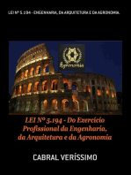 Lei Nº 5.194 - Engenharia, Da Arquitetura E Da Agronomia.