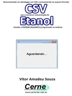 Desenvolvendo Um Datalogger Em Vc# E Armazenando No Arquivo Formato Csv Para Monitorar Concentração De Etanol Usando O Esp8266 (nodemcu) Programado No Arduino