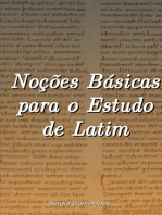 Noções Básicas Para O Estudo De Latim