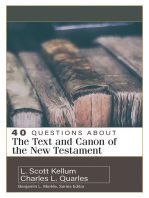 40 Questions About the Text and Canon of the New Testament