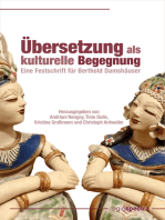 Übersetzung als kulturelle Begegnung: Eine Festschrift für Berthold Damshäuser