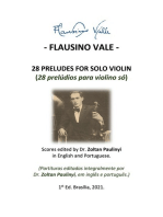 (performer's Edition) 28 Preludes For Solo Violin (28 Prelúdios Para Violino Só): Complete Scores Edited By Dr Zoltan Paulinyi In English And Portuguese (partituras Editadas Integralmente, Em Inglês E Português).