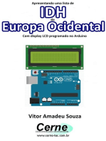 Apresentando Uma Lista De Idh Da Europa Ocidental Com Display Lcd Programado No Arduino