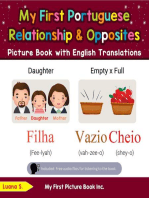 My First Portuguese Relationships & Opposites Picture Book with English Translations