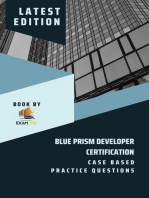 Blue Prism Developer Certification Case Based Practice Question - Latest 2023