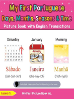 My First Portuguese Days, Months, Seasons & Time Picture Book with English Translations