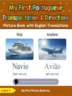 My First Portuguese Transportation & Directions Picture Book with English Translations: Teach & Learn Basic Portuguese words for Children, #12