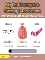My First Portuguese Clothing & Accessories Picture Book with English Translations