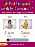 My First Portuguese Words for Communication Picture Book with English Translations