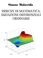 Esercizi di equazioni differenziali ordinarie