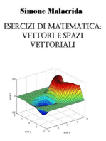 Esercizi di matematica: vettori e spazi vettoriali