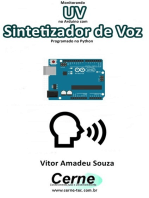 Monitorando Uv No Arduino Com Sintetizador De Voz Programado No Python