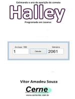 Estimando O Ano De Aparição Do Cometa Halley Programado No Lazarus