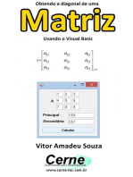 Obtendo A Diagonal De Uma Matriz Usando O Visual Basic