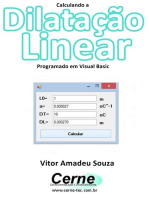 Calculando A Dilatação Linear Programado Em Visual Basic