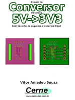 Projeto De Conversor De Tensão 5v->3v3 Com Desenho De Esquema E Layout No Kicad