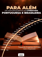 Para Além Da Historiografia Da Literatura Portuguesa E Brasileira