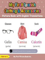 My First Spanish Clothing & Accessories Picture Book with English Translations: Teach & Learn Basic Spanish words for Children, #9