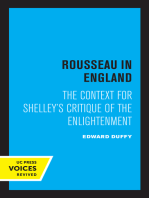 Rousseau in England: The Context for Shelley's Critique of the Enlightenment