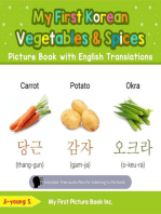 My First Korean Vegetables & Spices Picture Book with English Translations