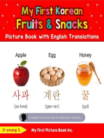 My First Korean Fruits & Snacks Picture Book with English Translations: Teach & Learn Basic Korean words for Children, #3