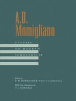 A. D. Momigliano: Studies on Modern Scholarship