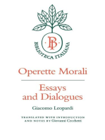 Operette Morali: Essays and Dialogues