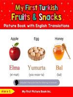 My First Turkish Fruits & Snacks Picture Book with English Translations: Teach & Learn Basic Turkish words for Children, #3