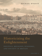 Historicizing the Enlightenment, Volume 1: Politics, Religion, Economy, and Society in Britain