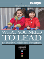 What You Need to Lead an Early Childhood Program