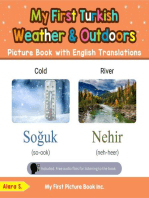 My First Turkish Weather & Outdoors Picture Book with English Translations