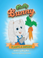 Fluffy Bunny Plants a Garden