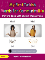 My First Turkish Words for Communication Picture Book with English Translations