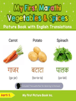 My First Marathi Vegetables & Spices Picture Book with English Translations