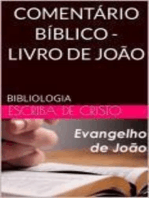 COMENTÁRIO BÍBLICO - LIVRO DE JOÃO: BIBLIOLOGIA
