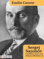 Sergej Sazonov e la politica estera russa all’epoca dell’ultimo zar