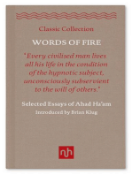 Words of Fire: Selected Essays of Ahad Ha'am