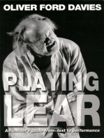 Playing Lear: An insider's guide from text to performance