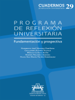 Programa de Reflexión Universitaria: Fundamentación y prospectiva