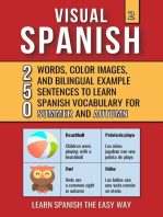 Visual Spanish 2 - Summer and Autumn - 250 Words, Images, and Examples Sentences to Learn Spanish Vocabulary: Visual Spanish, #2